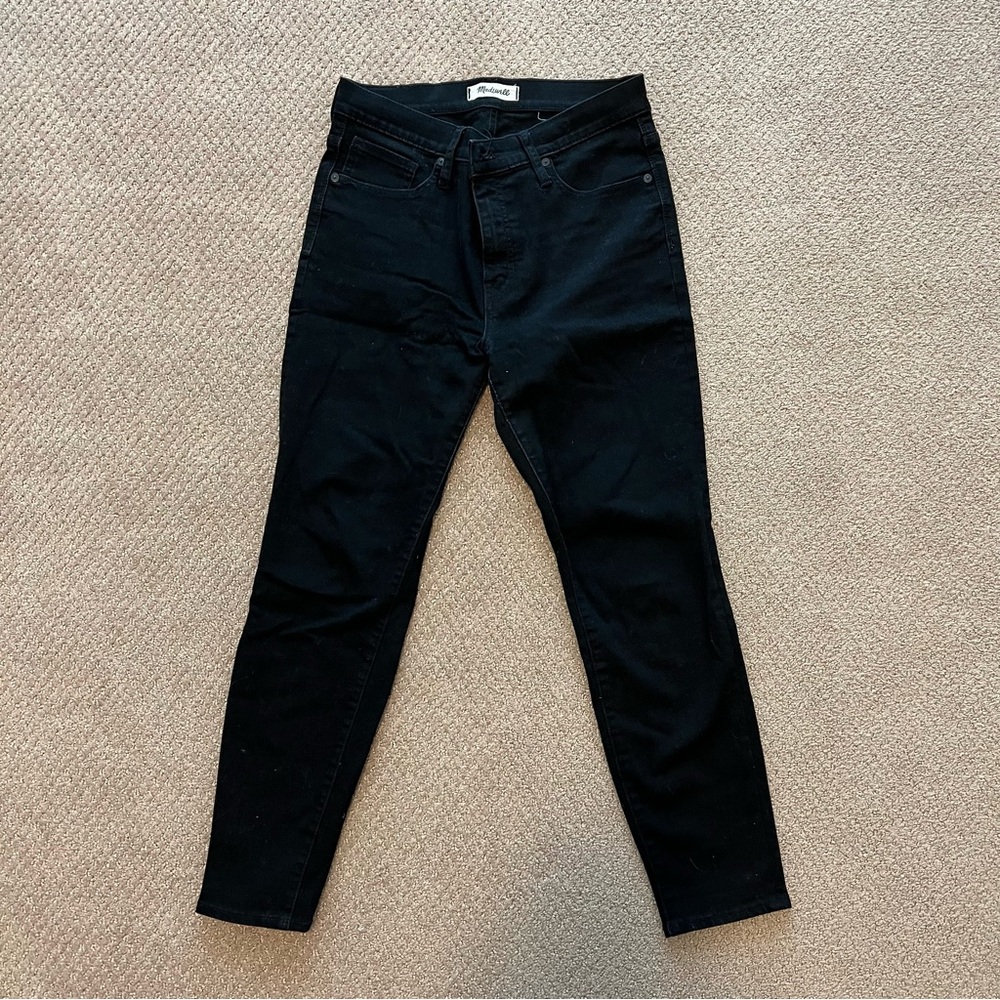 Size 29P Black Madewell 9 Inch High-Rise Skinny Jeans